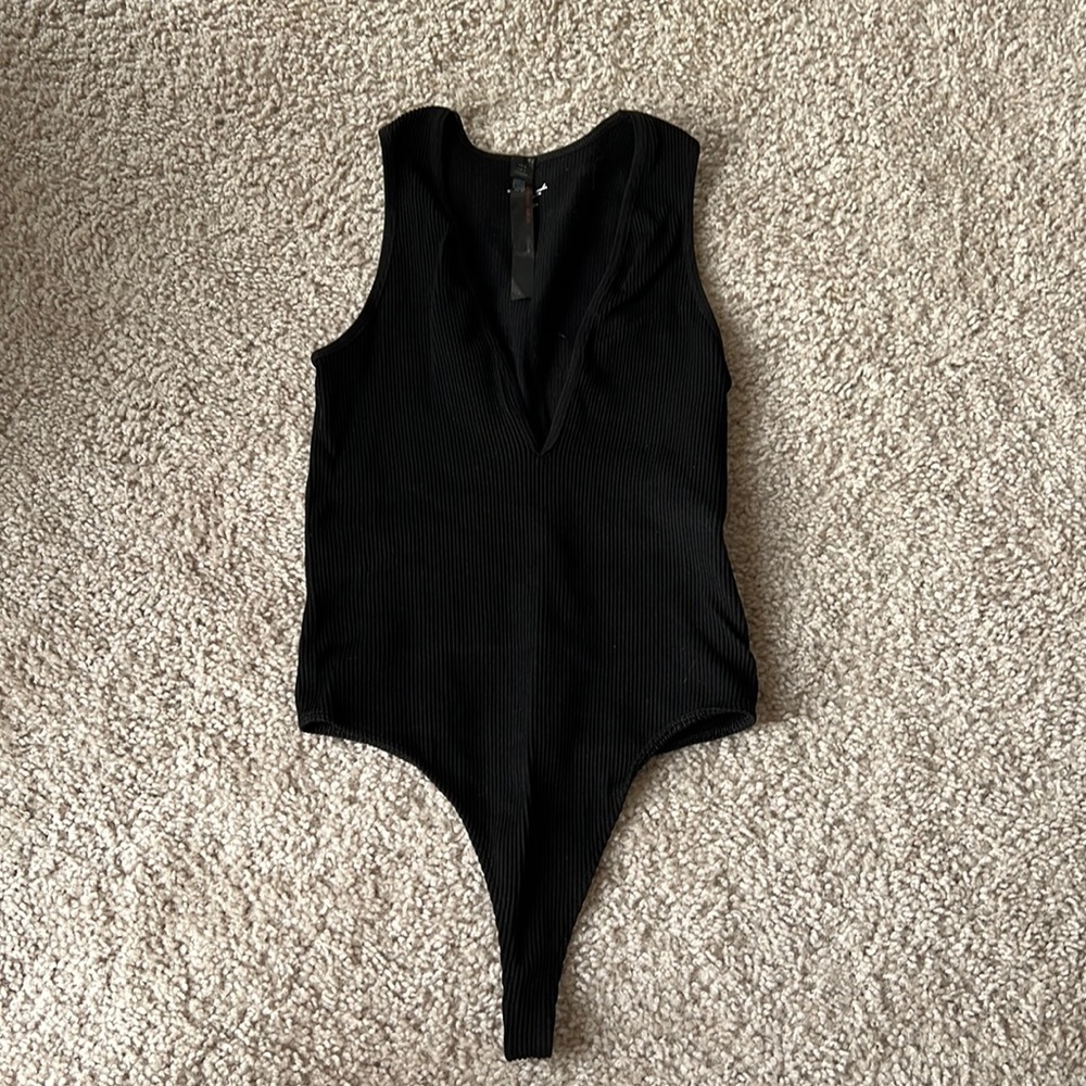 Deep V Neck Bodysuit
